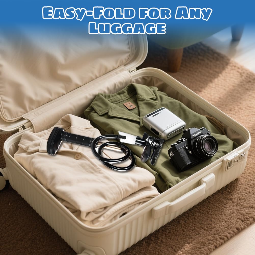 Support de tuyau CPAP avec 3 clips, bras pivotant réglable en hauteur, sans enchevêtrement, flexible et robuste