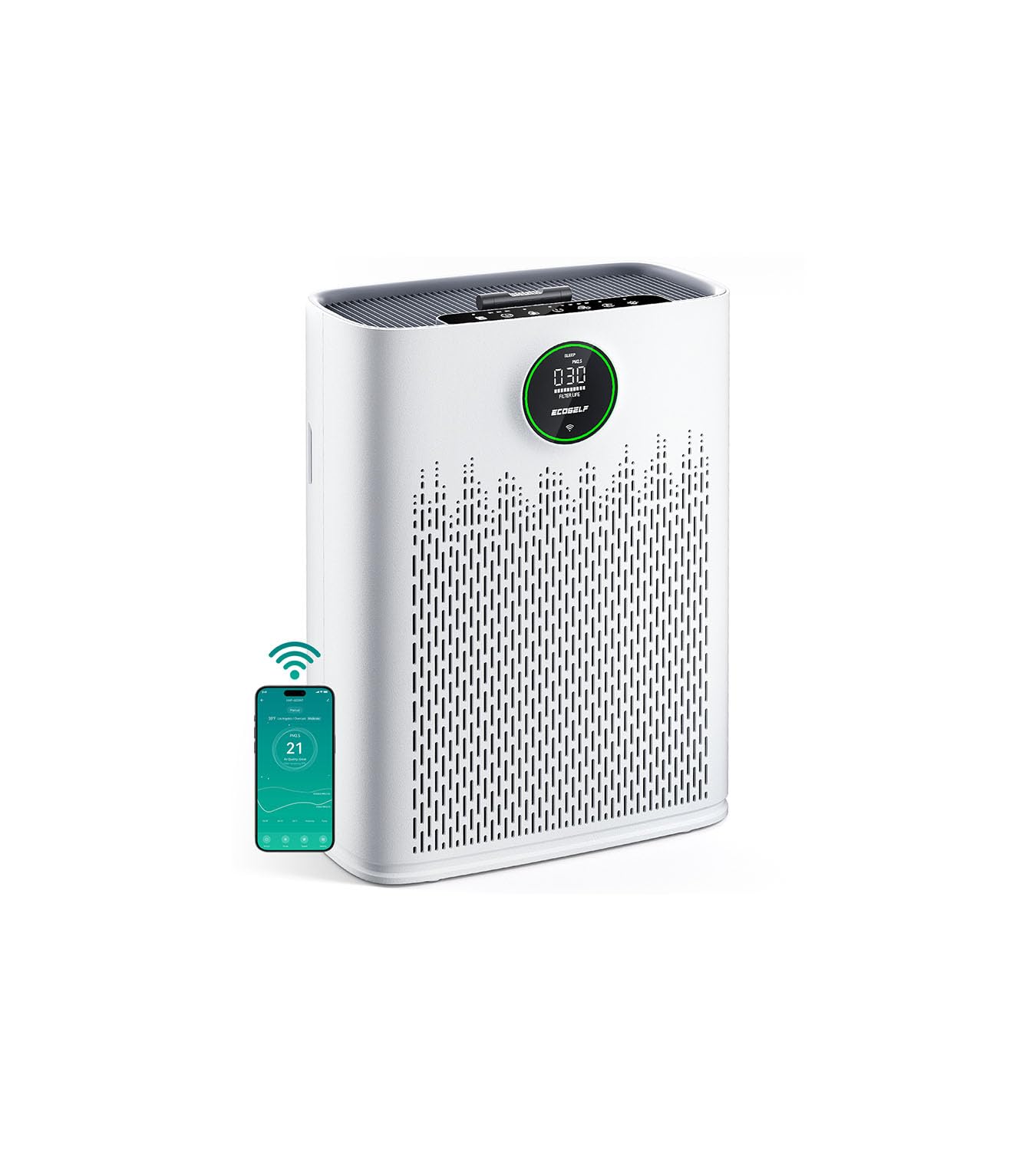 ECOSELF Smart Air Purifier for Large Rooms with WiFi