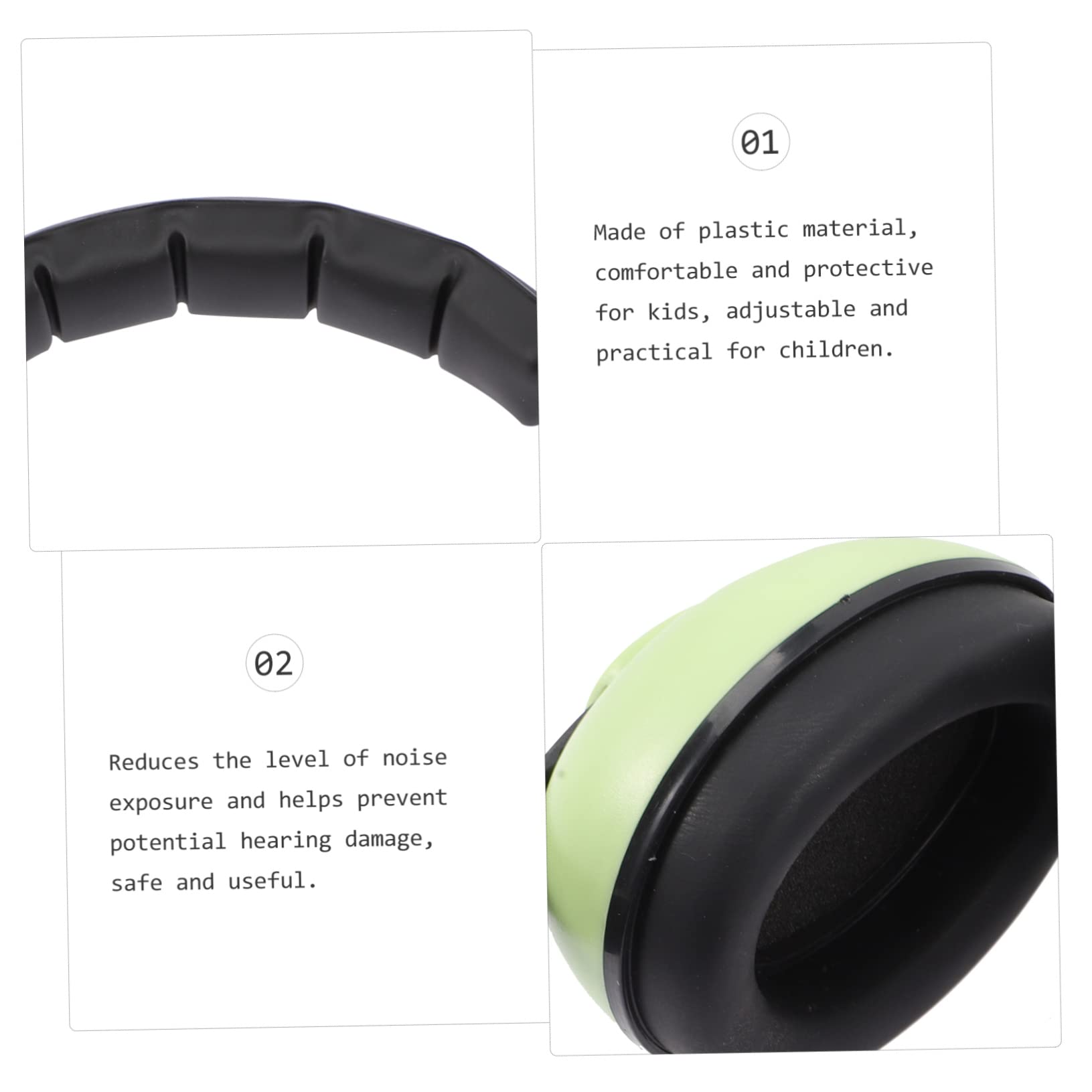 SEWOART Noise Cancelling Headphones for Child Noise Reduction Headphone Noise Cancelling Ear Protection Ear Protection for Noise Ear Buds Sound Proof Abs