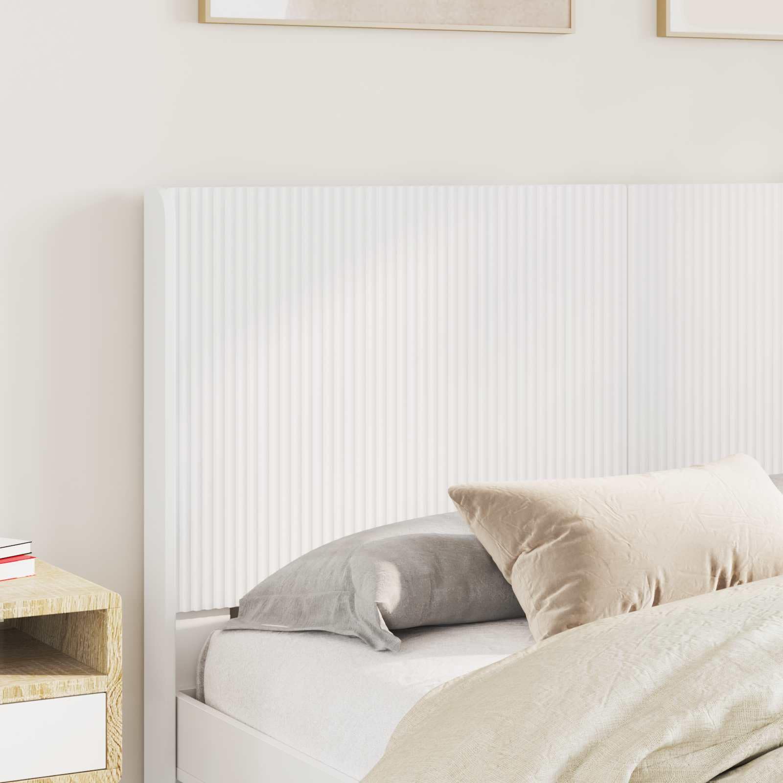 SYDE Tête de lit blanche en bois élaboré