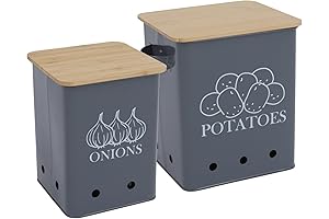Premium Kitchen Potato Onion Storage Container Set