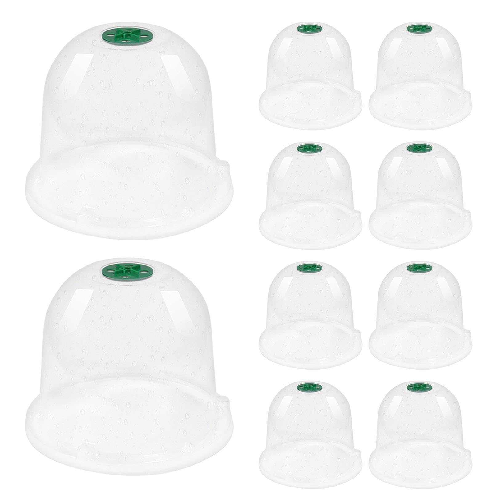Cloche de jardin anti-escargots Teksome dôme de propagation transparent ventilé pour semis