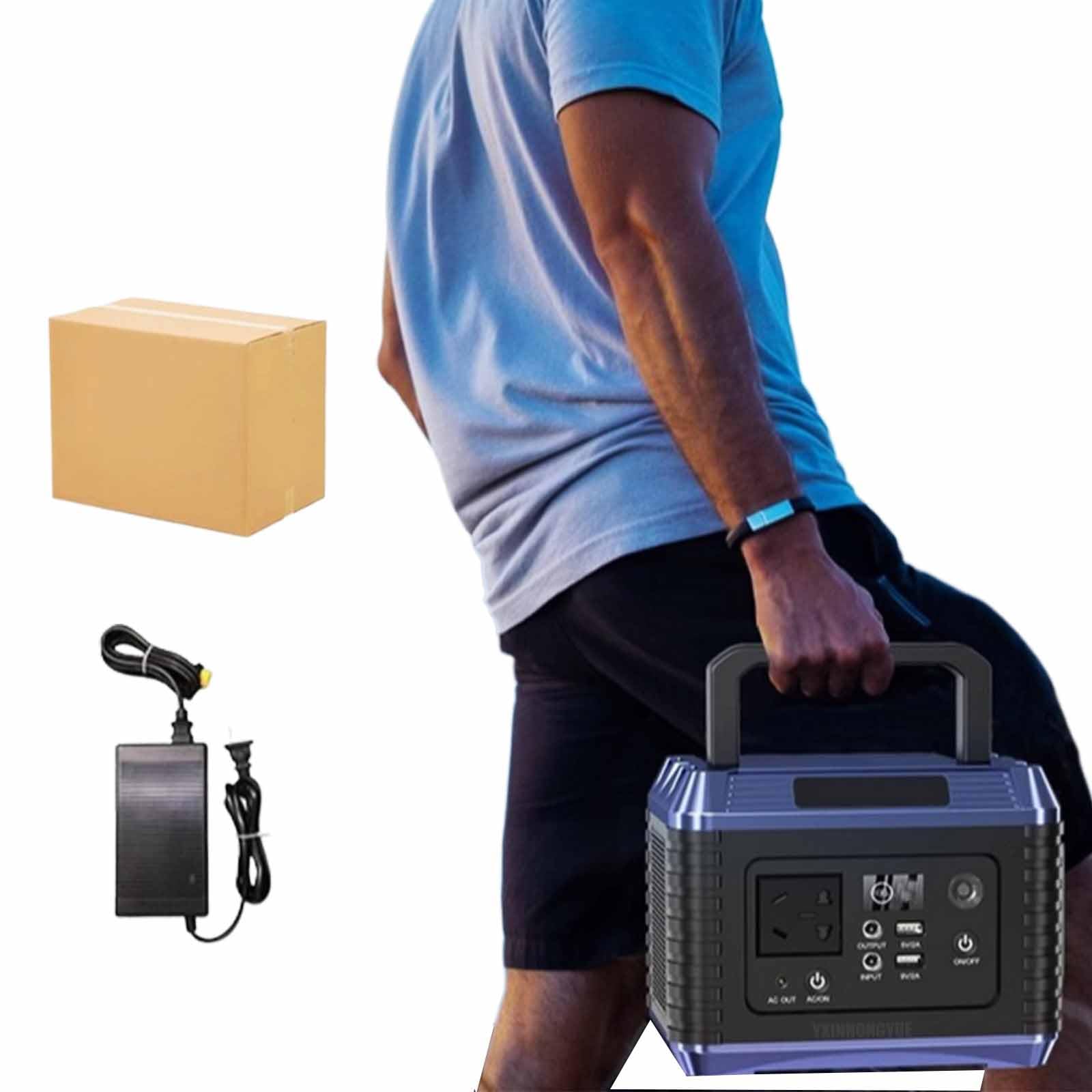 Generador de Pantalla Digital para Acampar al Aire Libre, 220 V, portátil, para emergencias en vehículos recreativos, Compacto y fácil de almacenar para Cargar Relojes.