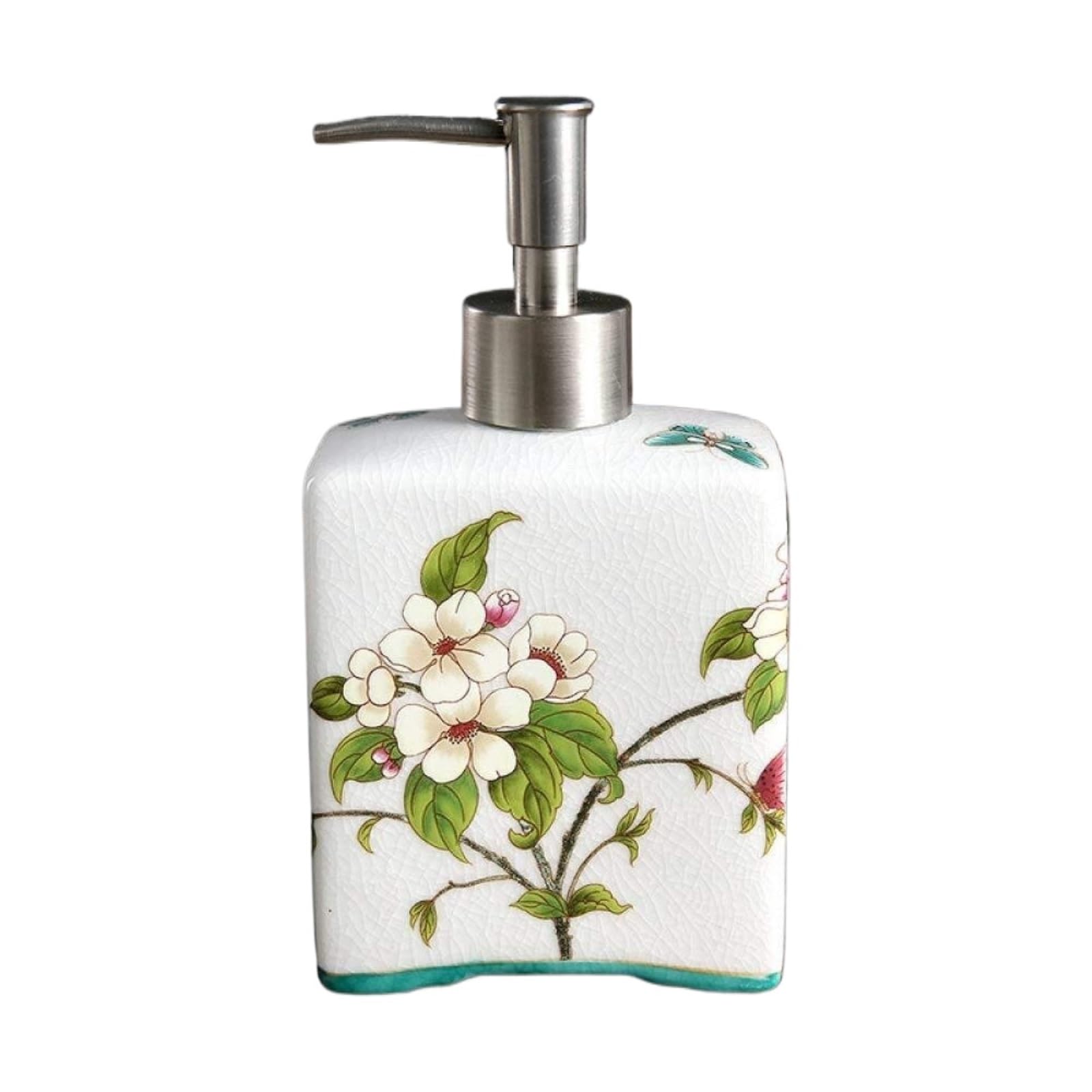 Rellenable Botella De Cerámica para Desinfectante De Manos, Dispensador De Jabón para Platos, Encimera De Cocina Y Baño Fácil Llenado