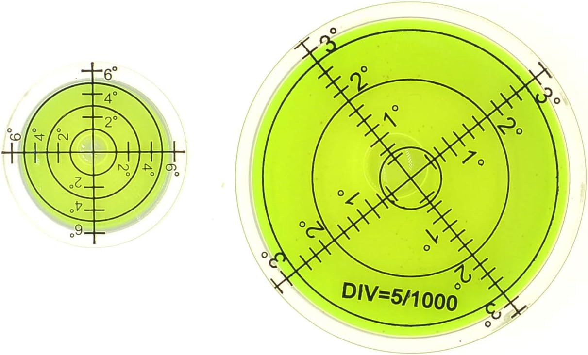 PROtastic® Large & Small Spirit Level Bubbles - Easy To See, Great For Panoramic Photography, Black