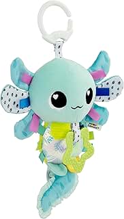 Alise the Axolotl - Clip and Go Baby Pram Toys - Sensory Toy