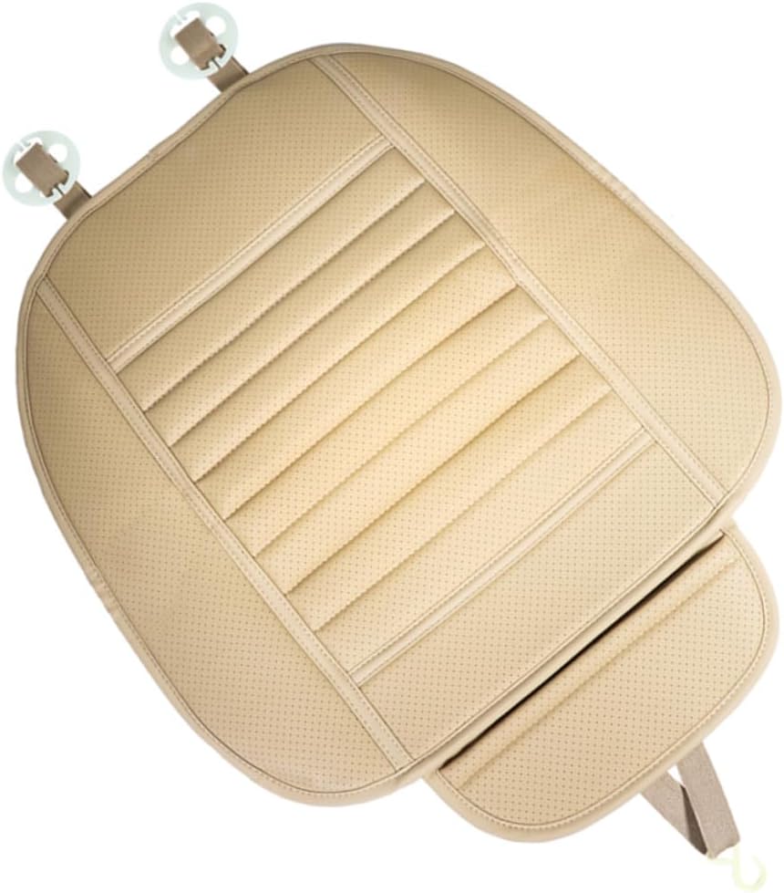 1pc Non- Pu Car Seat Cover Beige Front Protector -Skid Design for Comfortable Driving Fit for Vehicles