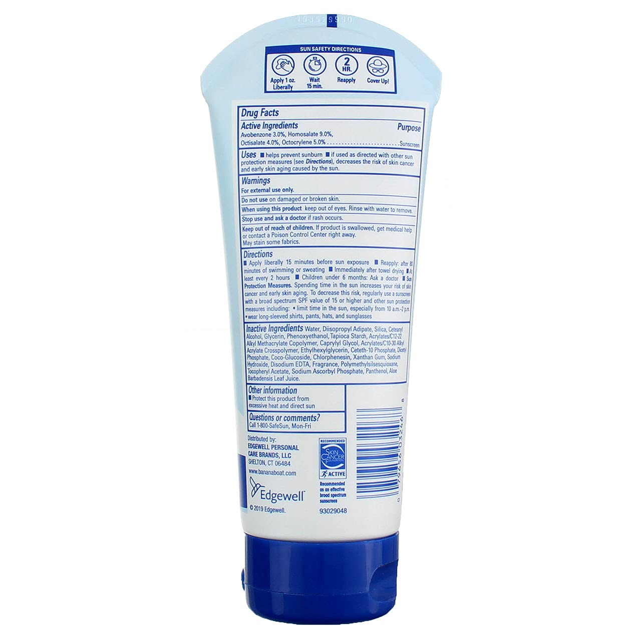 Banana Boat Spf#50+ Light As Air 6 Ounce Lotion (177ml) (Pack of 2)