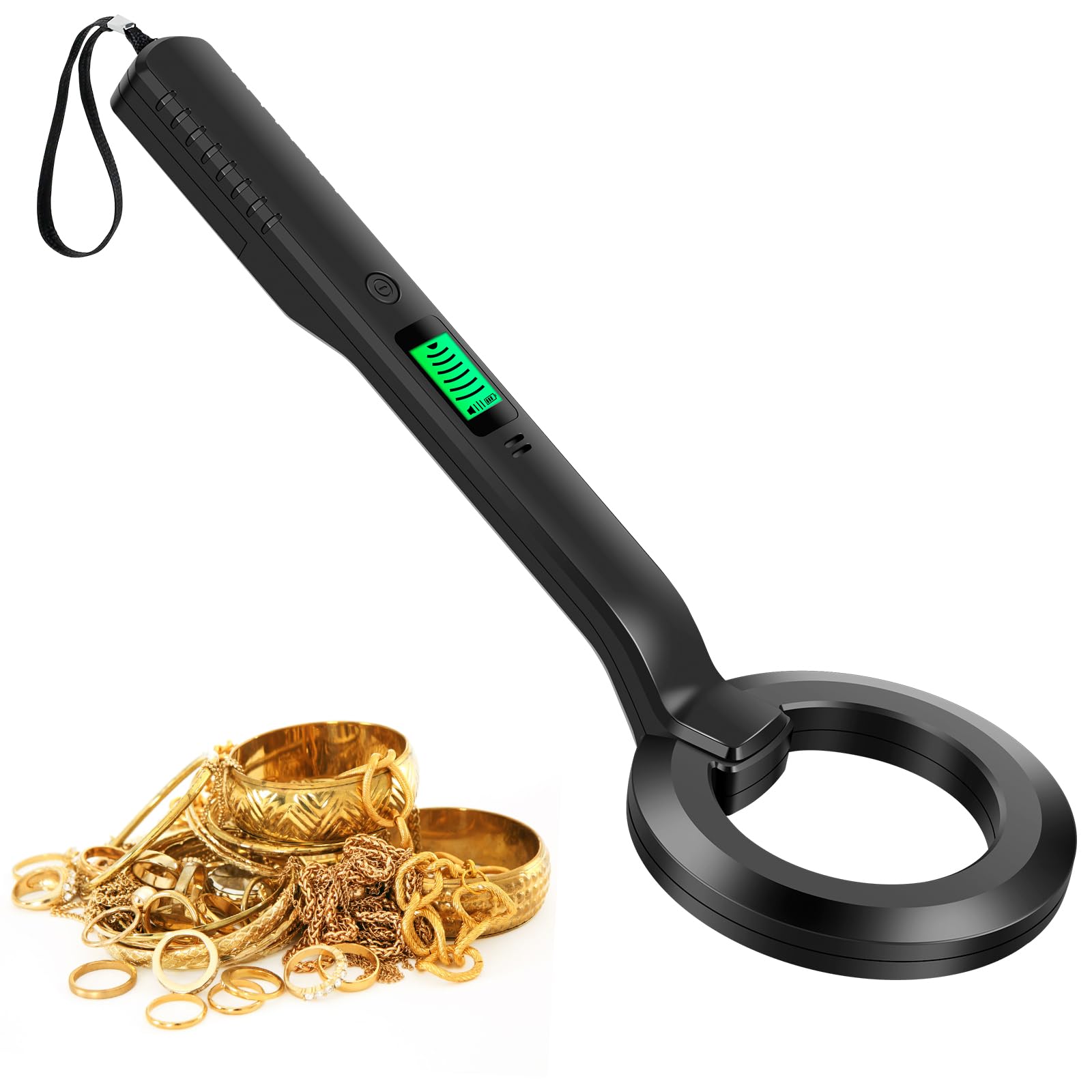Metal Detector Professionale Portatile – Profondità 16m, Portata 99m, Display LCD