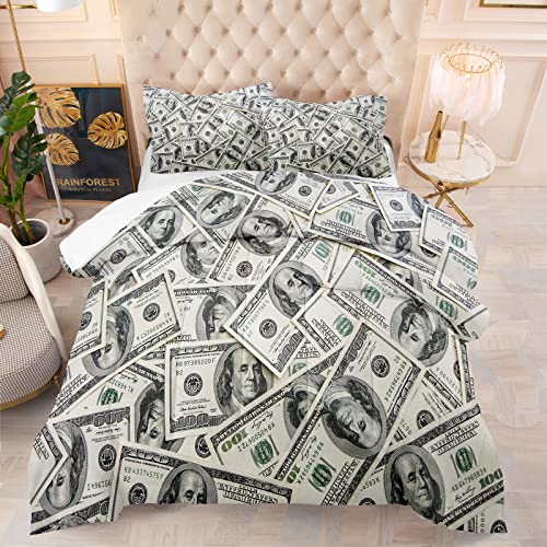 Tailor Shop Dollar Money Comforter Set for Boys Twin