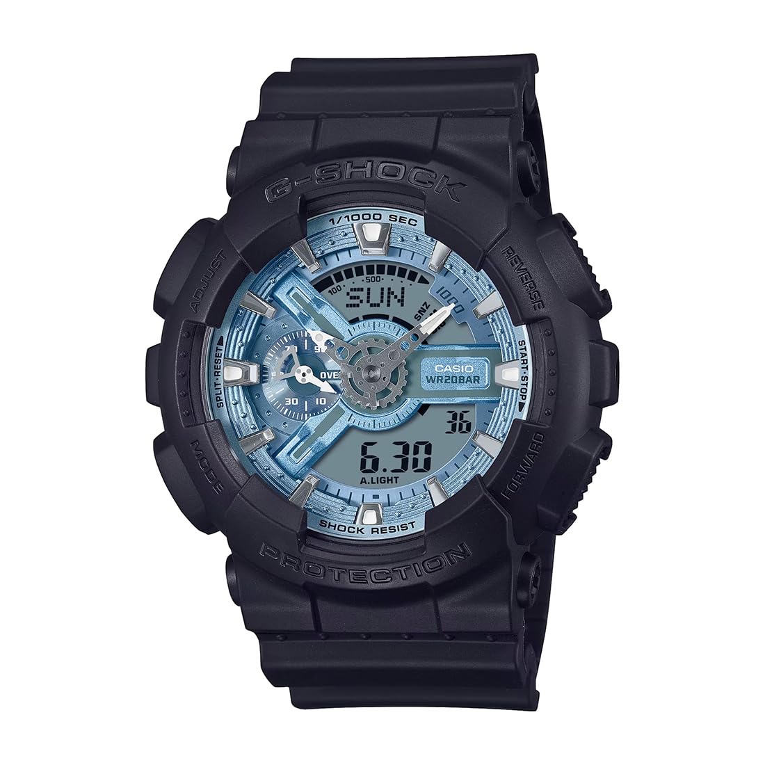 Casio G-Shock GA-110CD-1A2DR Blue Analog-Digital Dial Black Resin Strap Mens Watch Shock and 200M Water Resistant G1518 (B0CY246HG9) Amazon Price History, Amazon Price Tracker