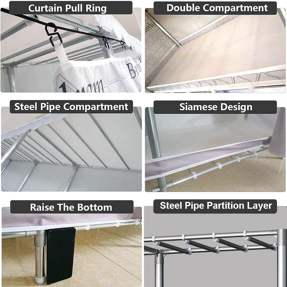 Armadio guardaroba portatile Armadio con ripiani e asta pensile Rivestimento in tessuto non tessuto Organizzatore per armadio in tessuto non tessuto Armadio per camera da letto