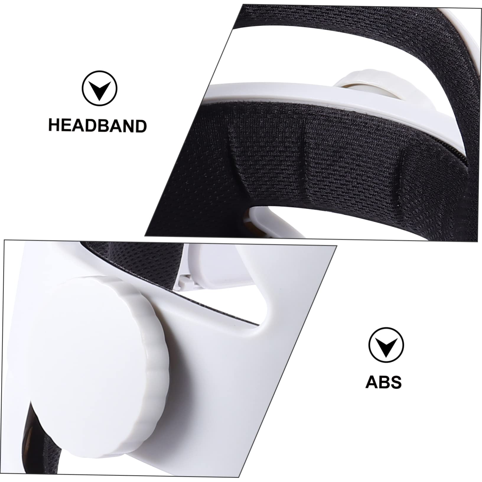 Gadpiparty Casque VR Confortable avec Support Ajustable Bandoulière Non- pour Installation Facile Précis Pression Matériau pour Usage Prolongé