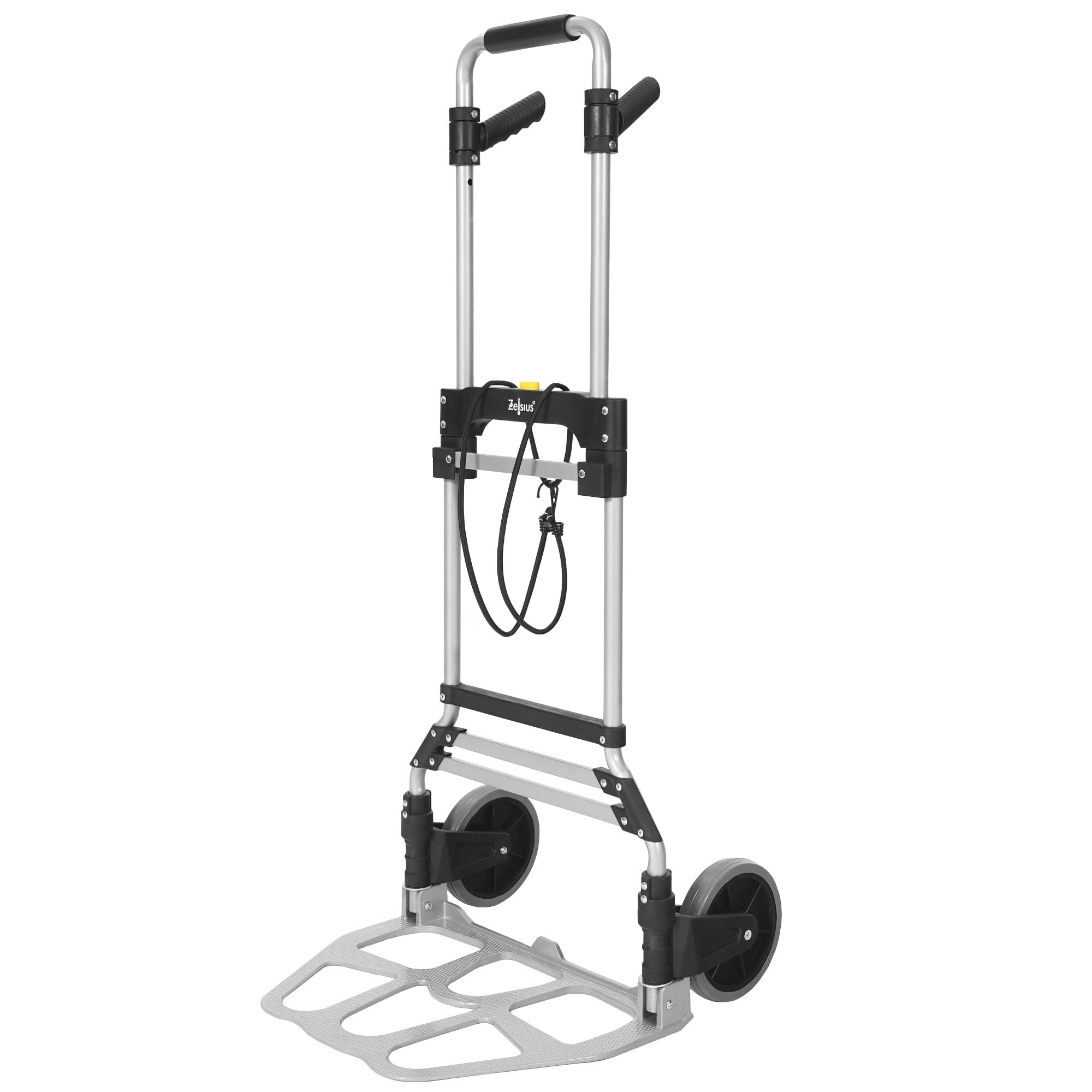 Zelsius Carretilla plegable hasta 150 kg | Carretilla para cajas de bebidas, carretilla plegable | Carretilla de transporte plegable, carro de leña | Ayuda de transporte con ruedas, carro de