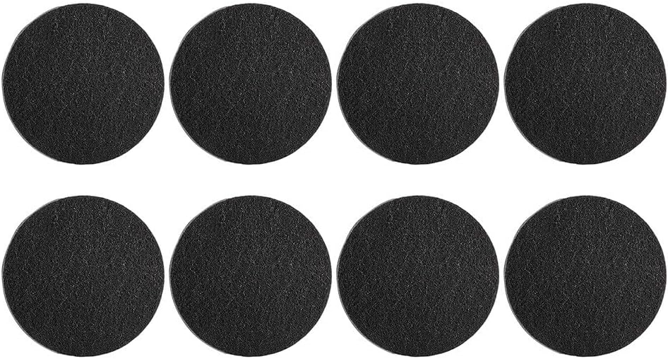 Carbon Filter Replacement Pads for Compost Bins 8 Pack of Circular Inserts Designed to Work with Select Indoor Waste Collection Units (125 * 10mm)