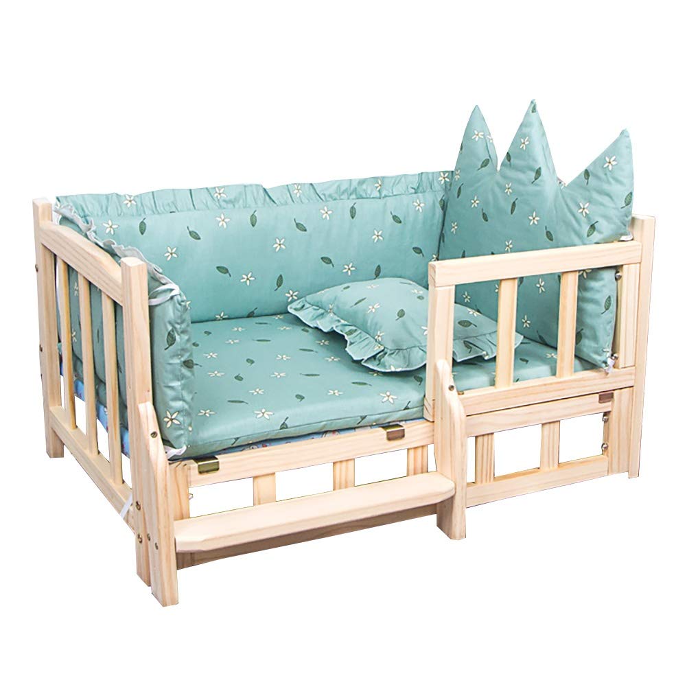 Camas para perros Perro de Madera elevada Cama Cama de Mascotas, Criadero de Madera Maciza Cama del Perro de Madera, Mediano y pequeño Pet Cama del Perro de 4 Estaciones universales