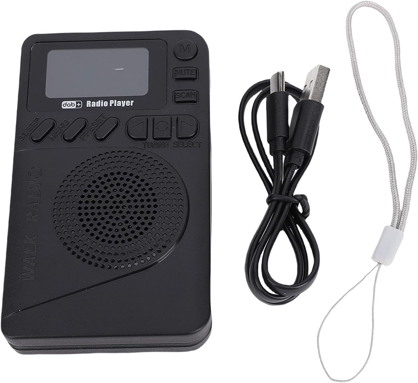 GOWENIC Portable Rechargeble DAB FM Radio, 1.44 Inch Color Display, with Bluetooth Speaker and Storage Card, for Listen to Music and Radio