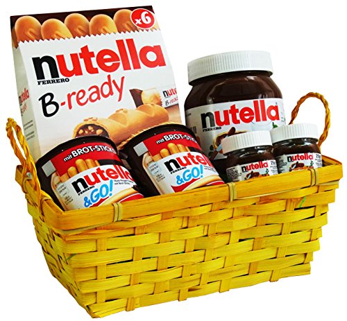 Cesta de Pascua con Nutella (6 piezas)