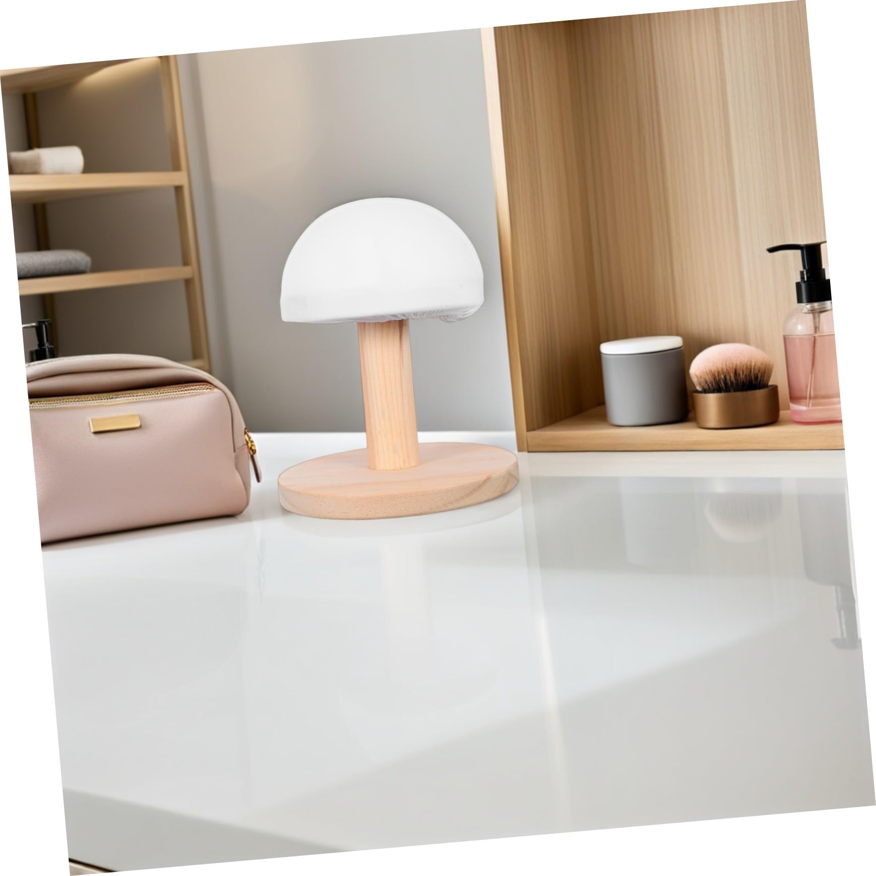 MAGICLULU Holz Bügelbrett Kleiner mit Polsterung Rundem Sockel Tragbar für Empfindliche BHS Hüte Kompakt für Reisen Kleine Wohnungen Verbesserte Wärmeverteilung