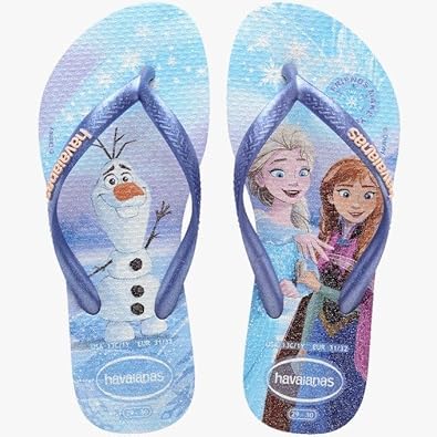Chinelo Havaianas Infantil, Princesas Slim Kids 29/0 Roxo, Havaianas