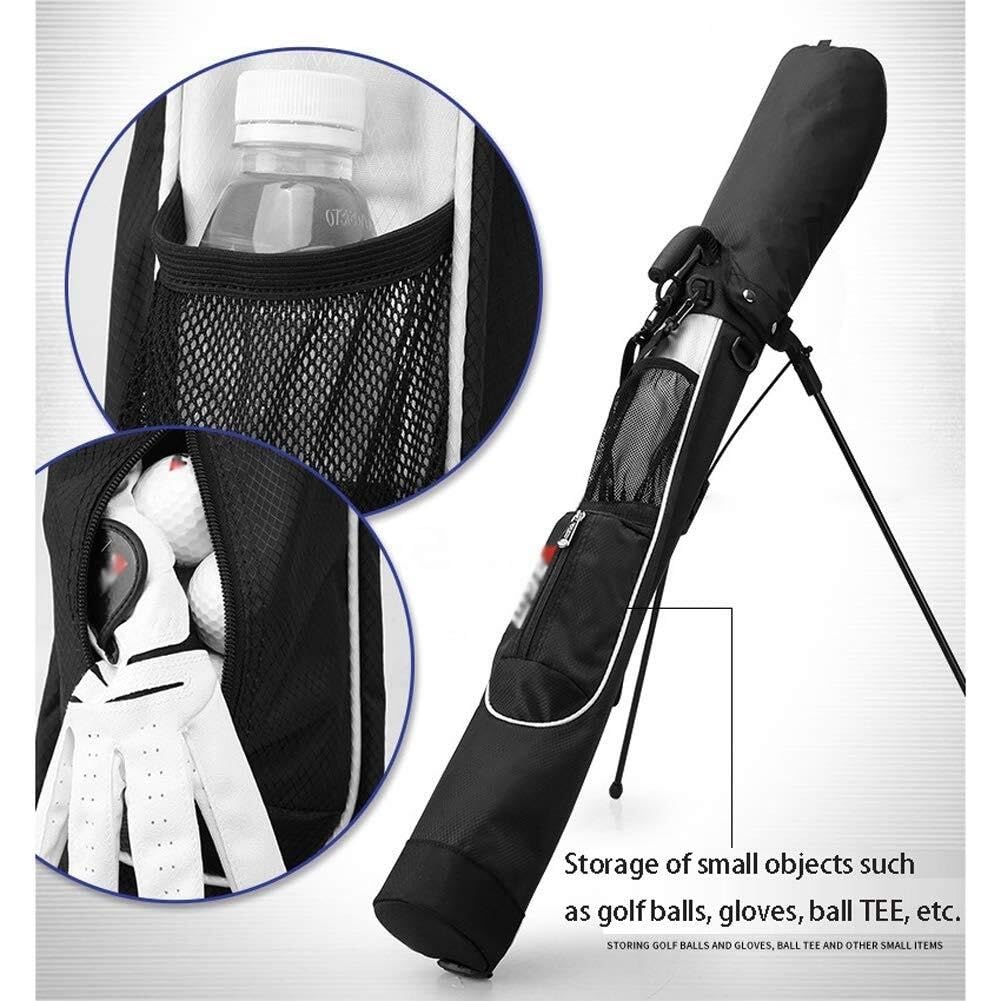 Golf-Standtaschen for Herren, leichte, wasserdichte Golftasche, tragbare, große Kapazität, Golf-Stand-Tragetasche, Golfschlägertasche mit Halterung, Waffenständertaschen