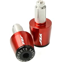 22mm 7/8 "Motorcycle Hand End Caps Compatible with YZF R1 R6 R125 R65 R3 600R Red