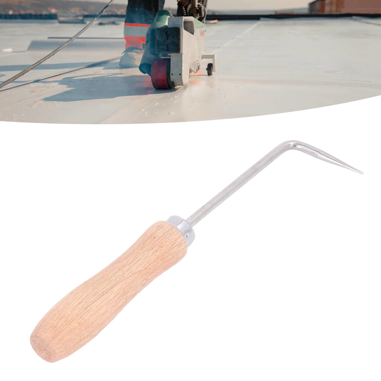 Weld Seam Crochet, 6mm Diameter Wood Handle Hot Air Welding Crochet with Beechwood Handle - Image 4