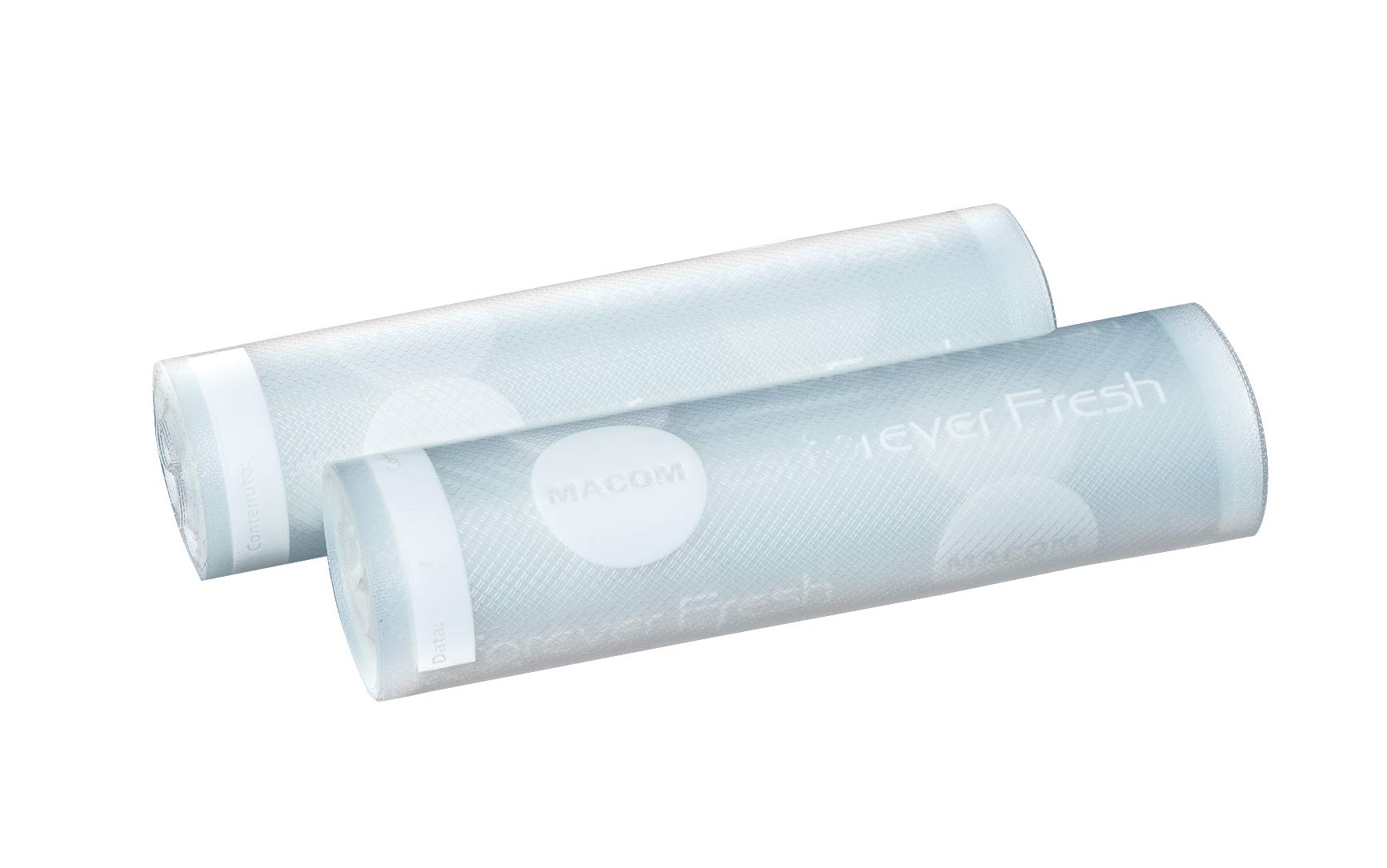 Macom Forever Fresh VAC1090 Macchina Sottovuoto per Alimenti, Automatica con 4 Diverse possibilità di Confezionamento & 703 2 Rotoli per conservazione sottovuoto dei cibi, Plastica