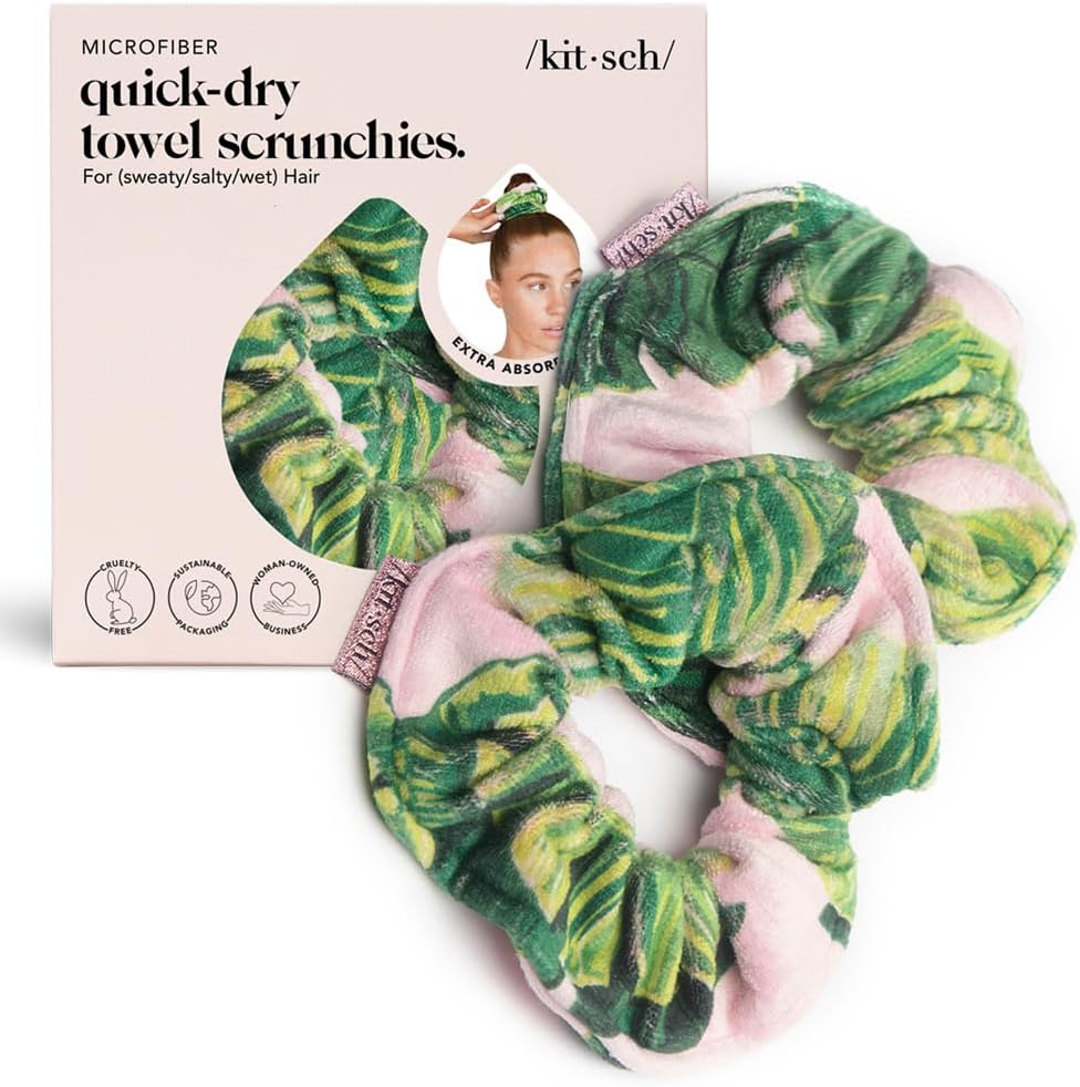 Kitsch Microfiber Hair Towel Scrunchie Ultra Soft Large Scrunchies