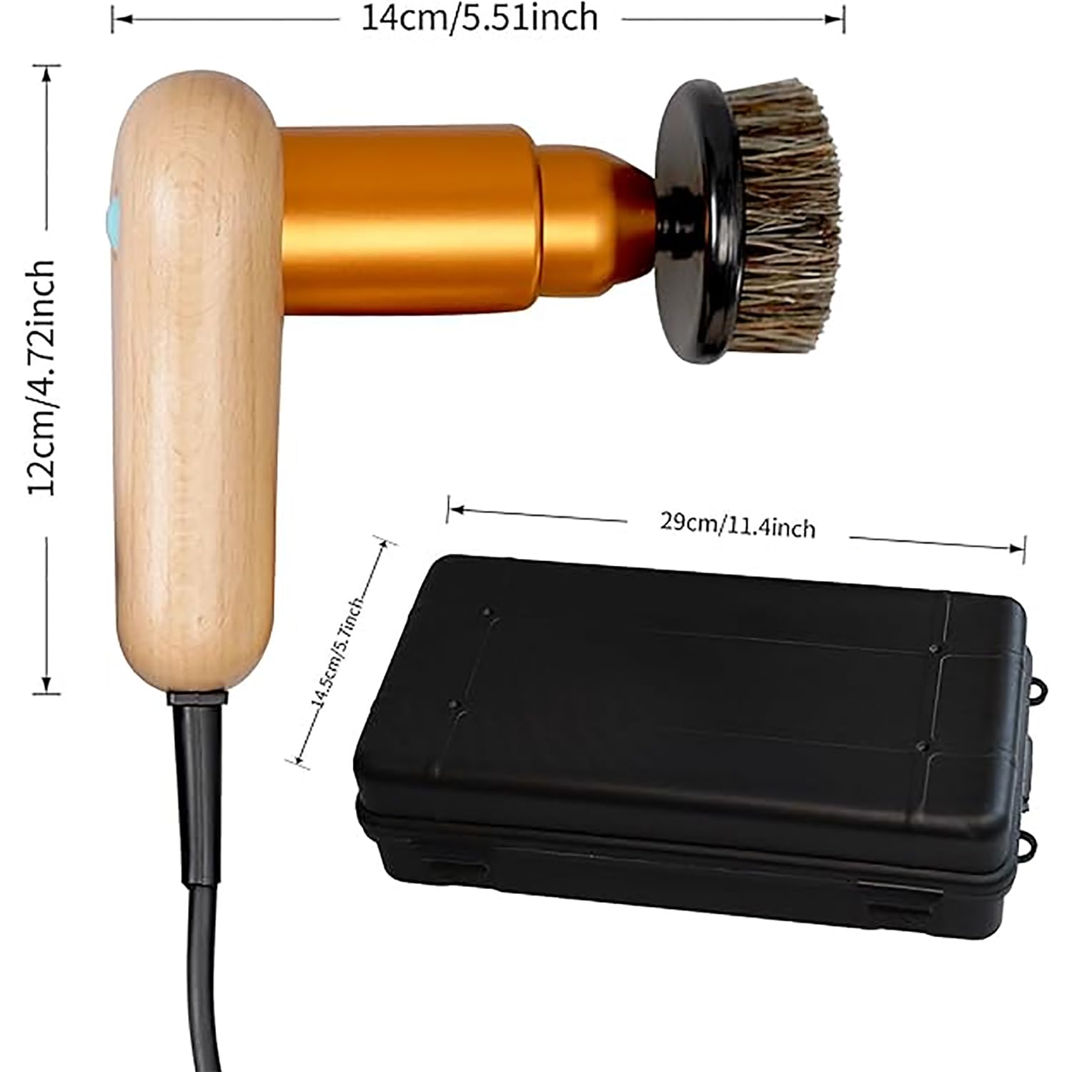 Macchina lucidatrice elettrica portatile, velocità regolabile, kit di pulizia per la cura della pelle, con 3 testine mobili per scarpe, stivali, borse, divani