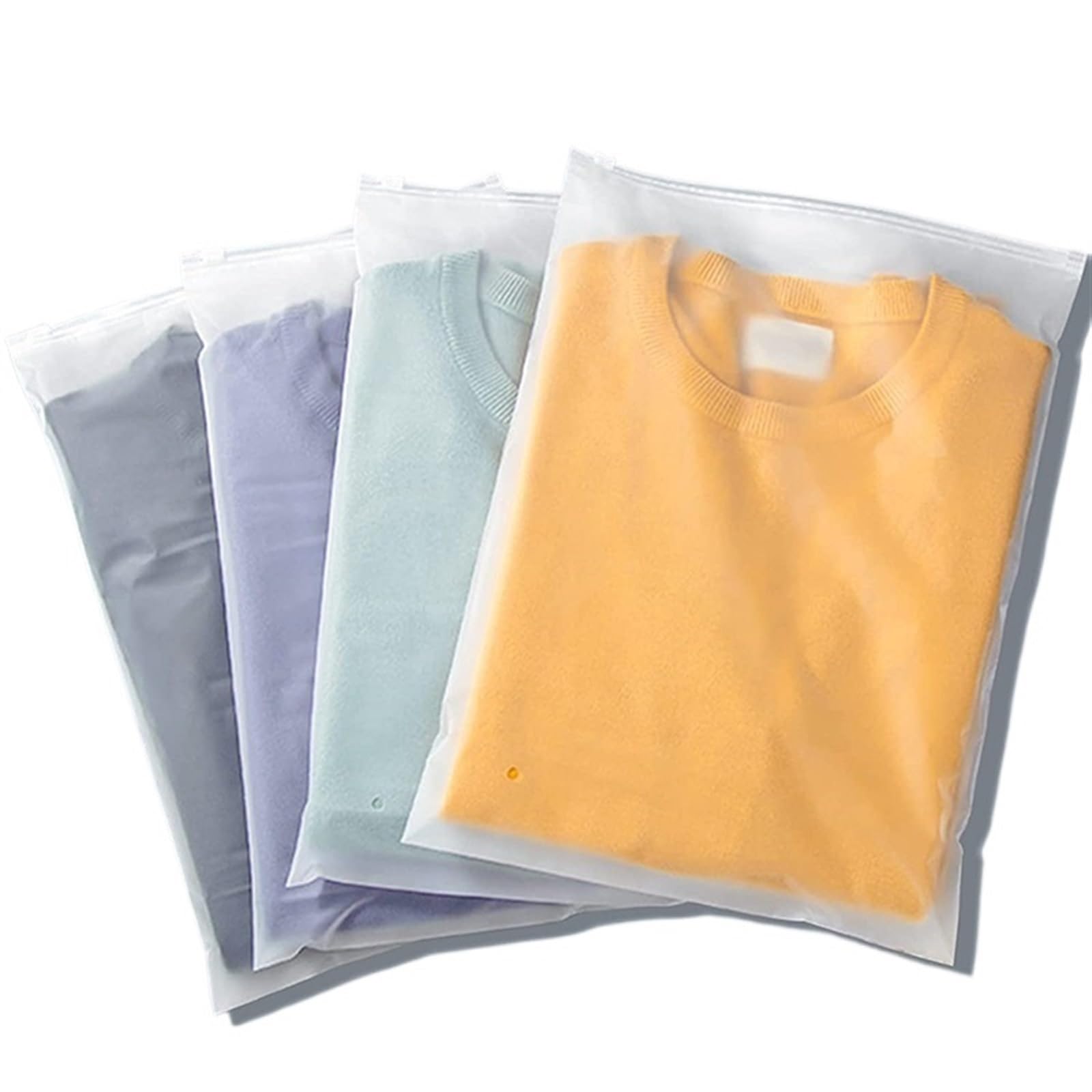 bolsas con cierre hermético, Paquete de 10 bolsas almacenamiento Ziplock varios tamaños(M(25X30CM))