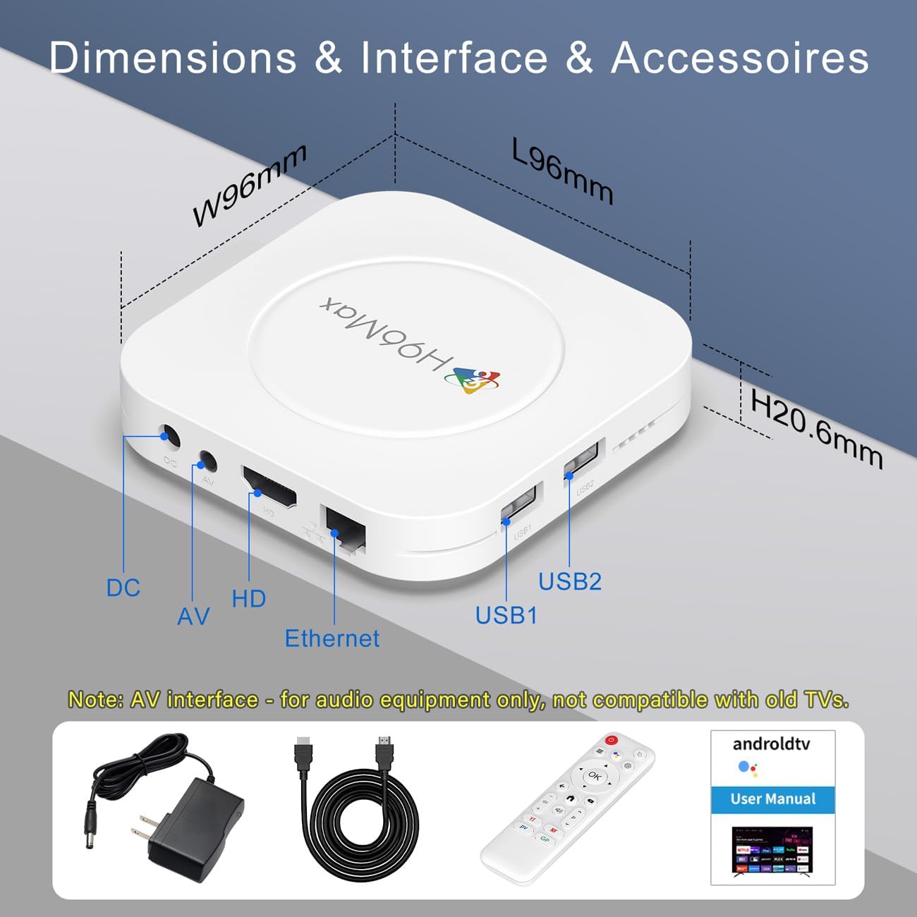 Android 14.0 TV Box 2026 LEFFOT M1 Plus 4K UHD Streaming Device for TV with HDR10, 4GB RAM 128GB ROM, Smart TV Box with 2.4G/5G Dual-Band WiFi 6, BT 5.4, Voice Control, RK3528 Quad Core A53