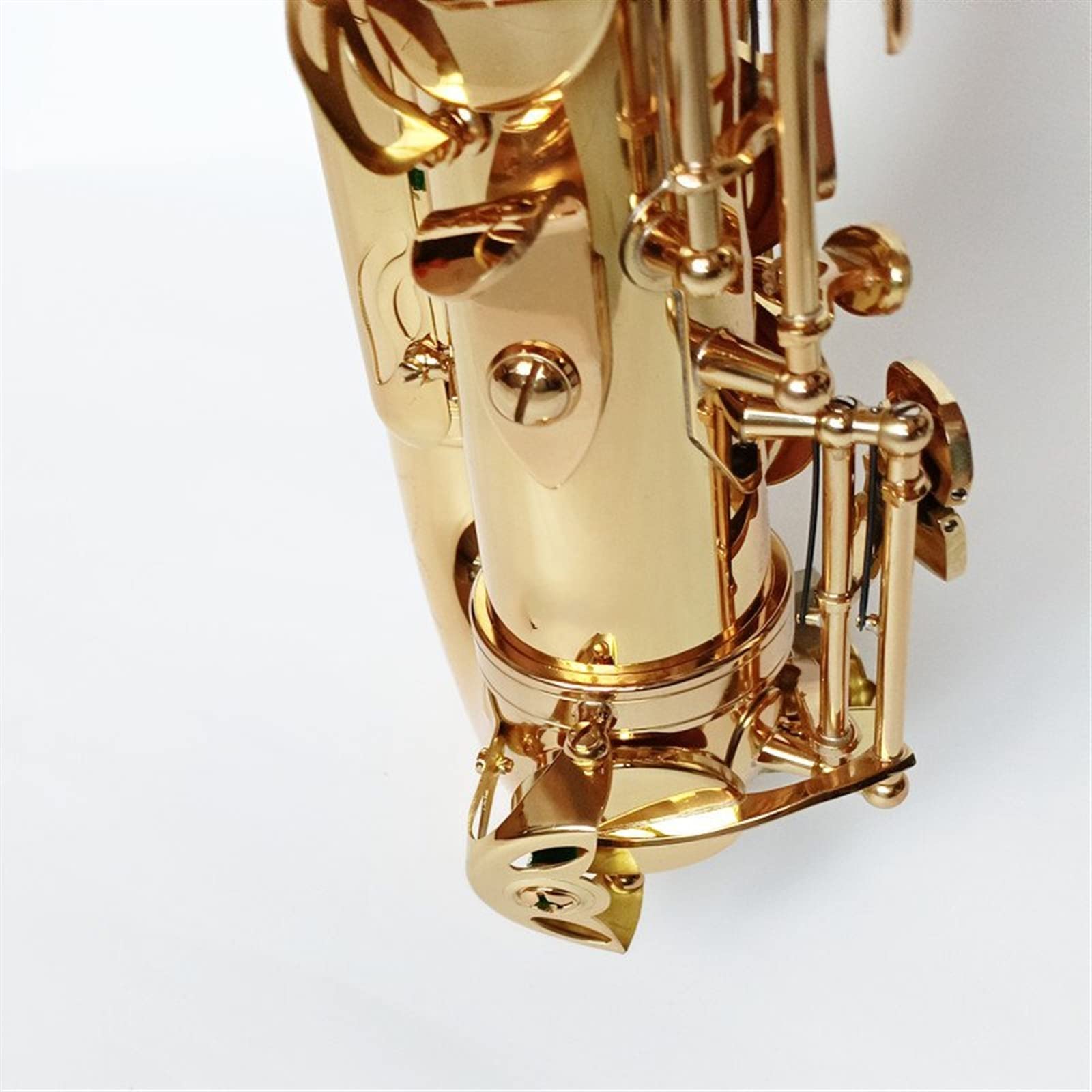 Saxophon Es-Alt-Saxophon Messing Goldlack Saxophon-Instrument Es-Saxophon Mit Zubehör