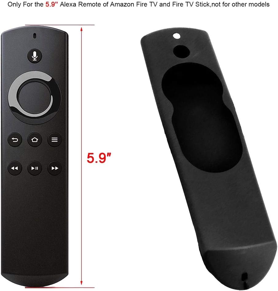 Best FireTV Stick 1st Gen Remote Cover, HJYuan Silicone Case for FireTV (2017 Edition) (2nd Gen) / FireTV Stick (1st Gen) Remote Control Protective Silicone Cover - Red