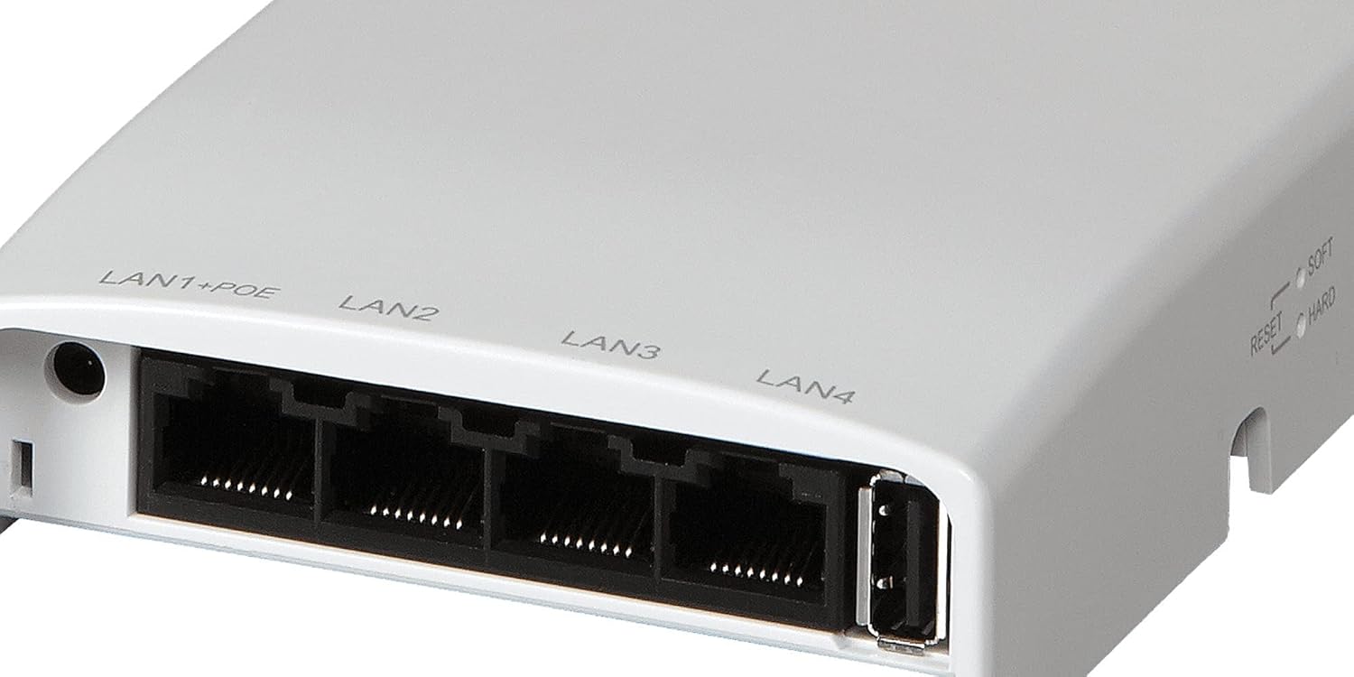 Close-up of Ruckus ZoneFlex H500 front ports