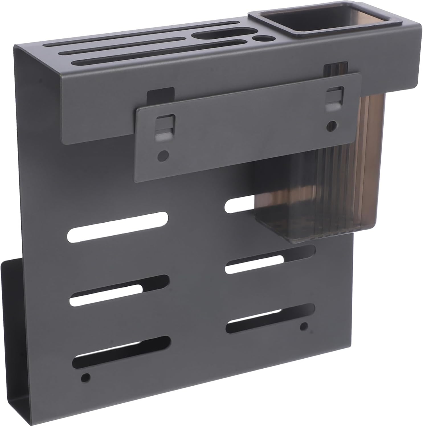 Garneck Wall Mounted Kitchen Utensil Holder Multi Functional Cutlery Drying Rack for Spoons Forks and Chopsticks with Drain for Easy Drying Design