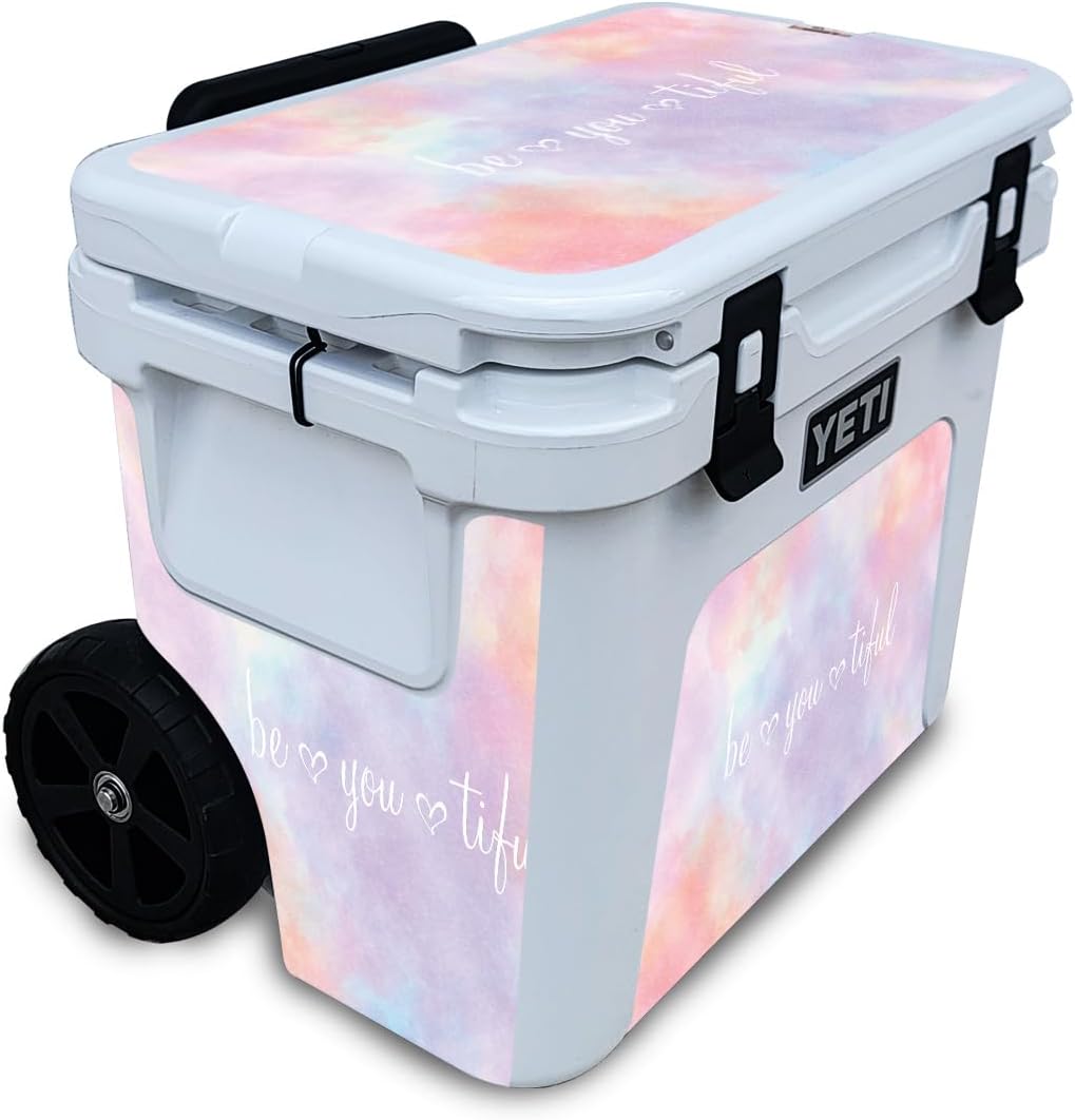 Skin Compatible with Yeti Roadie 32 Wheeled Cooler - Solid Marigold - Premium 3M Vinyl Protective Wrap Decal Cover - Easy to Apply | Crafted in The USA by MightySkins