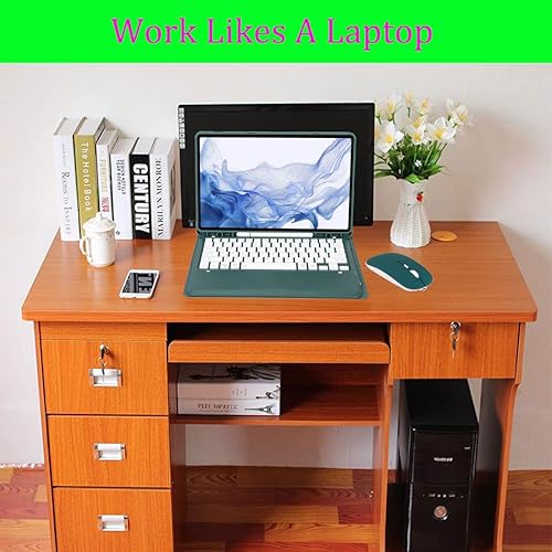 Miniatura 64 de Funda de teclado para Samsung Galaxy Tab S10+ Plus, S9 Plus, S9 FE+, S9+/S8 Plus, S8+/S7 Plus S7+ S7 FE de 12.4 pulgadas, funda de teclado Bluetooth