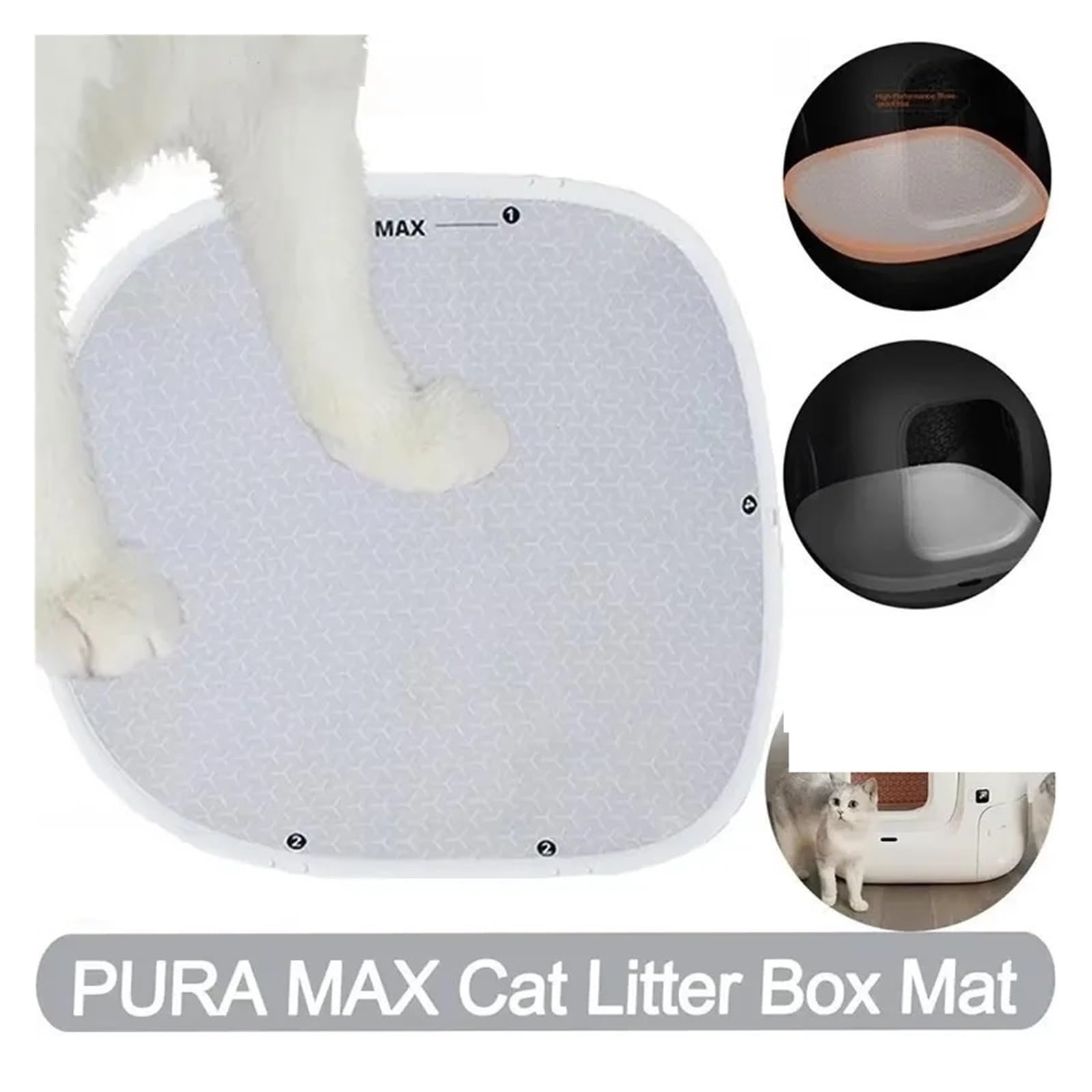 Katzenklo Matte, kompatibel mit PETKIT, PURA MAX Sandbox