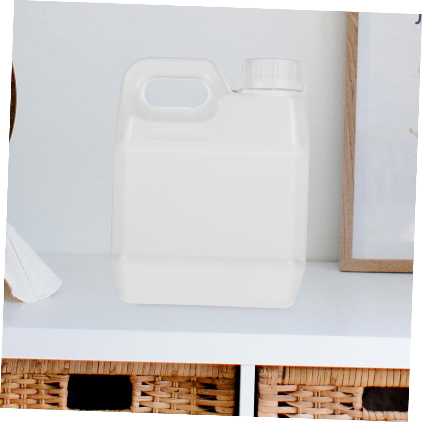 4 Sätze Versiegeltes Lagerfass Deckel Chemikalienbehälter Flüssig Krüge Ölbehälter Wandern Container Wasserfass Für Wohnwagen Reiseölflasche Weiß Kristallkleber 2 Stück * 4