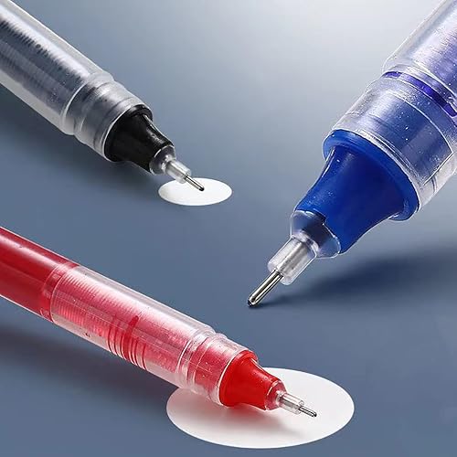 Miniatura 3 de Gullor Bolígrafos de tinta líquida, punta fina de 0.020 in, de secado rápido, para escribir, tomar notas y dibujar, tinta azul, 12 unidades