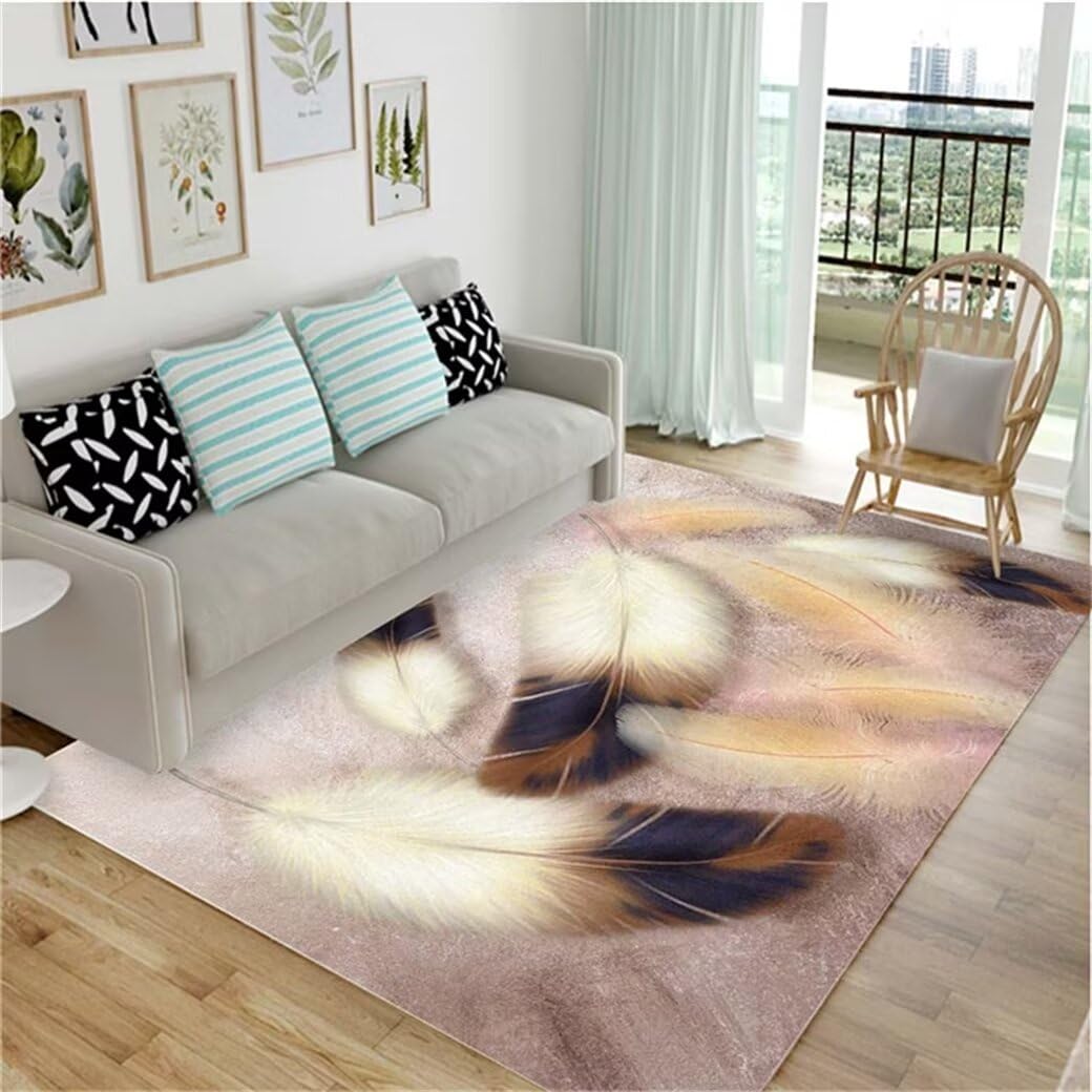 Plaid chien tapis doux et tapis de chambre de filles plumes 90X160cm