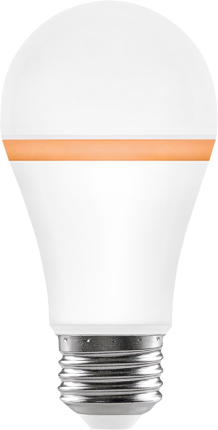 Sylvania 9W LED Night Light, A19, Dimmable Two Function, 2000K / 2700K, Soft White, Frosted Finish - 42298 (2 Pack)