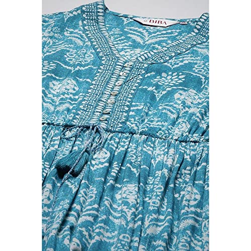 Image of BIBA Women's Fit and Flare Maxi Dress
