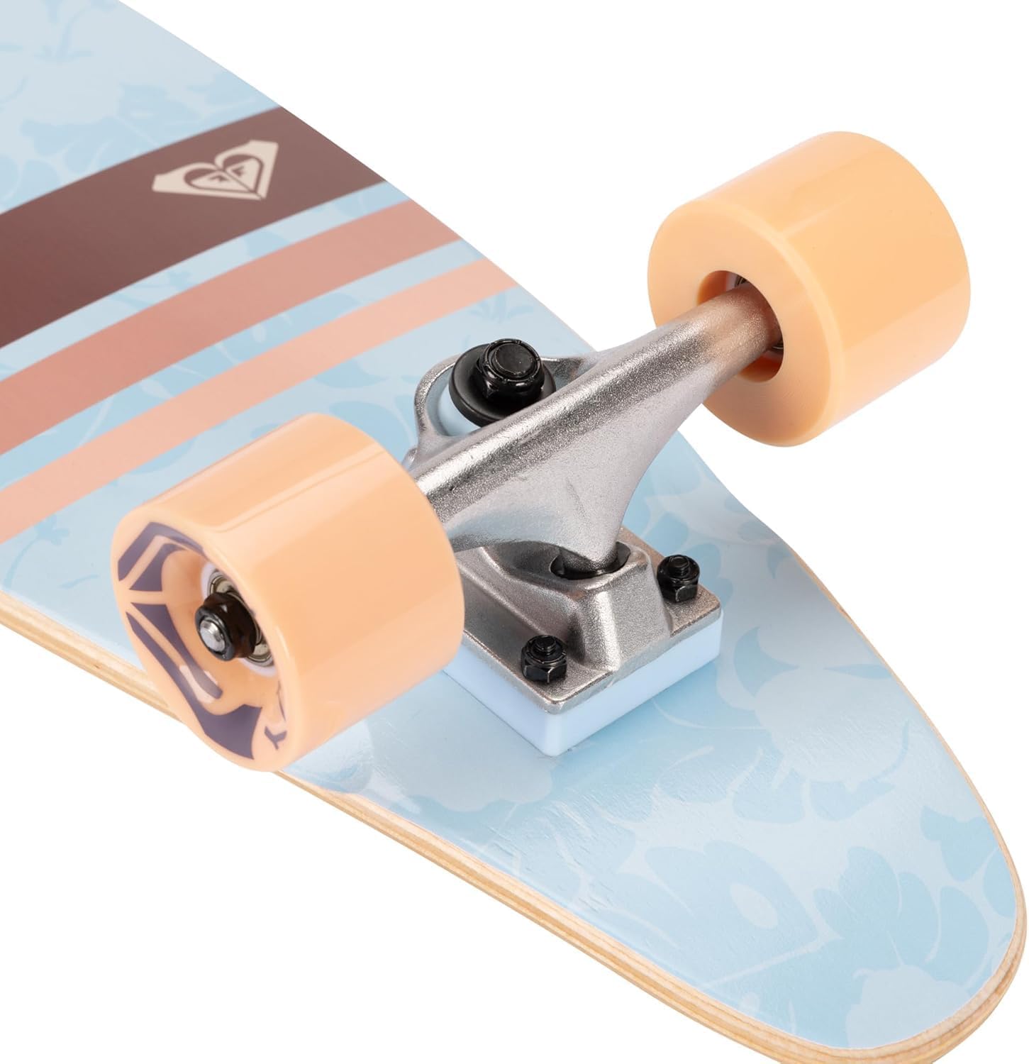 Roxy Mini Pintail Cruiser Skateboard for Girls – 25" Kids Skateboard for Ages 6-12, Durable 7-Ply Wood Deck, 60MM Soft Wheels, ABEC 3 Speed Bearings, Ideal for Beginners & Young Riders