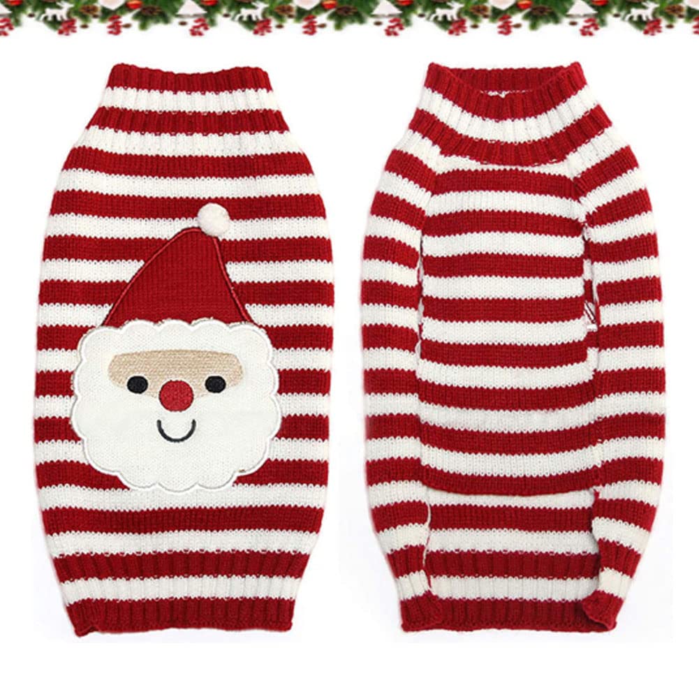 Abrlo - maglione invernale natalizio per cani, in cotone, per feste di Natale, regalo per cani