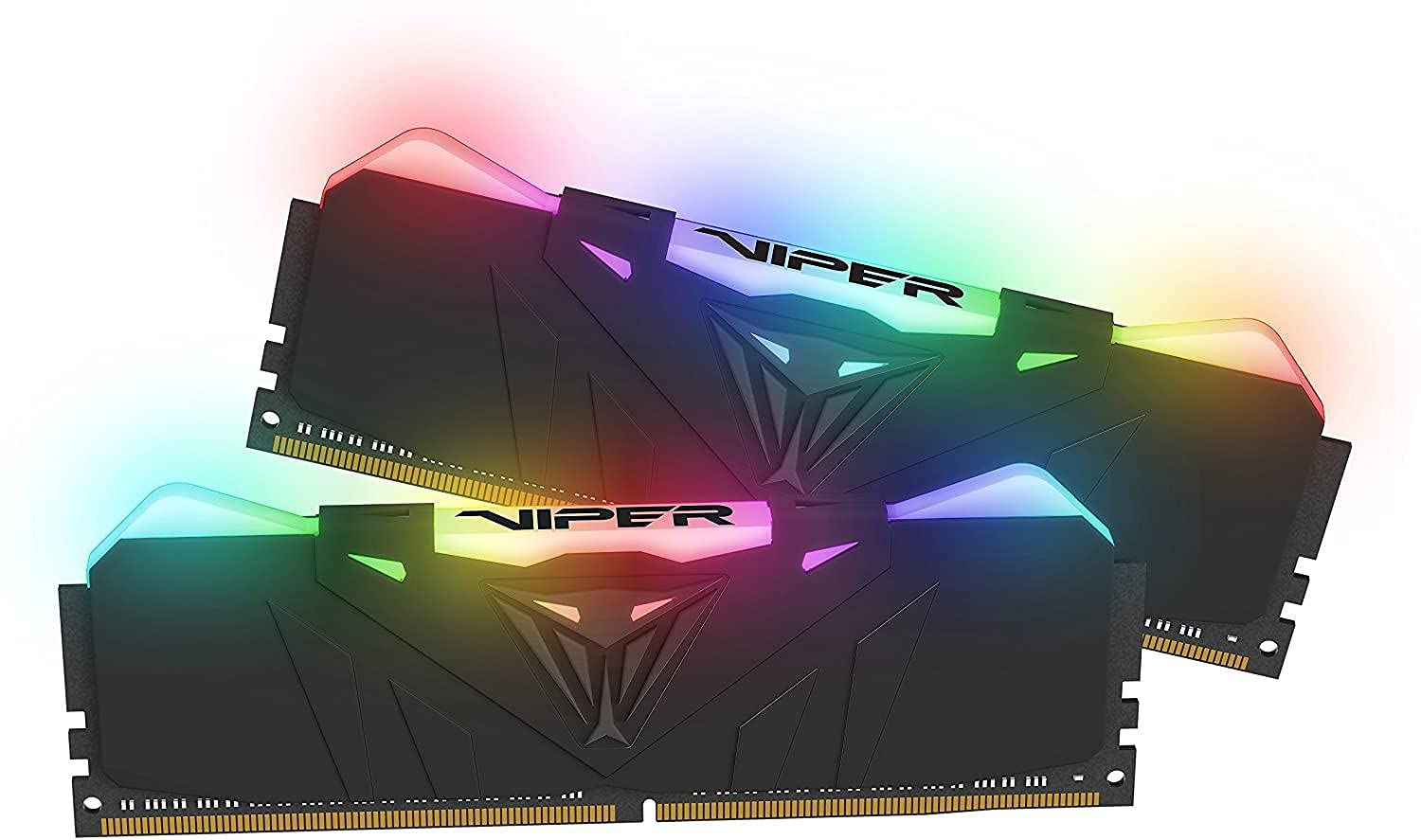 Patriot Memory 16GB (2 X 8GB) DDR4 Viper RGB Series 3200MHz Memory