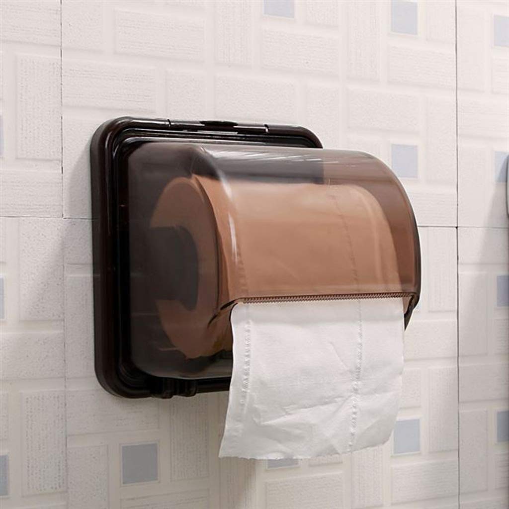 Portarotolo impermeabile da parete Portarotolo carta da bagno per la casa Marrone impermeabile