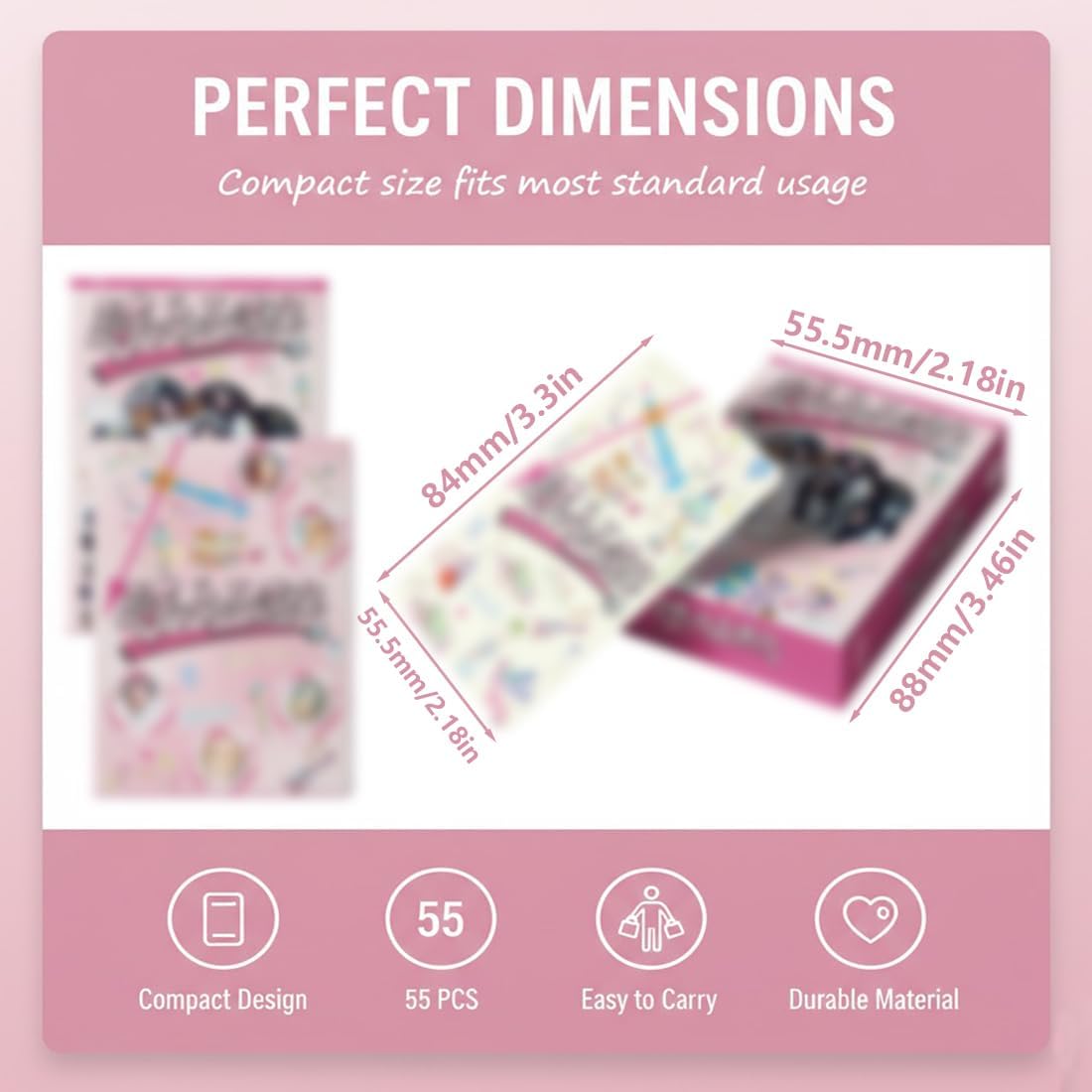 55PCS ILLIT photocards,ILLIT Japan 1st Single Album Toki Yo Tomare Lomo Cards - Photocards Set for ILLIT Fandom - Kpop Style Collectible Card Set, HD Printed Fan Gift for Boys and Girl