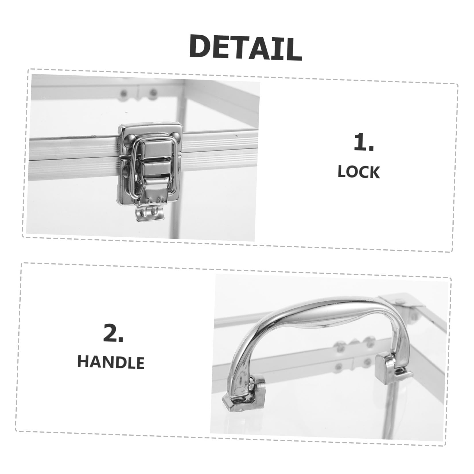 Alasum Scatola Porta Album in Acrilico Trasparente per Vinili e CD Organizer Compatto per Desktop Contenitore Portatile per Dischi con Ampio Spazio e Design Elegante
